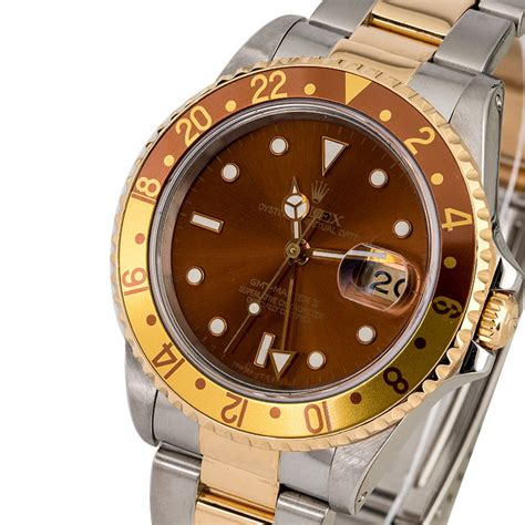 1994 rolex gmt master 2 root beer 16713|rolex root beer two tone.